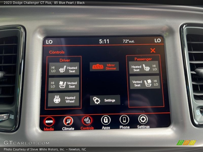 Controls of 2023 Challenger GT Plus