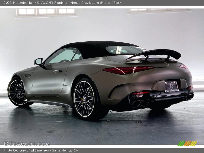 Monza Gray Magno (Matte) / Black 2023 Mercedes-Benz SL AMG 63 Roadster