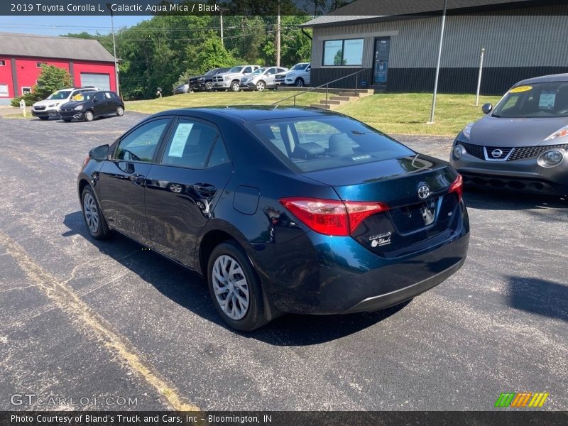 Galactic Aqua Mica / Black 2019 Toyota Corolla L