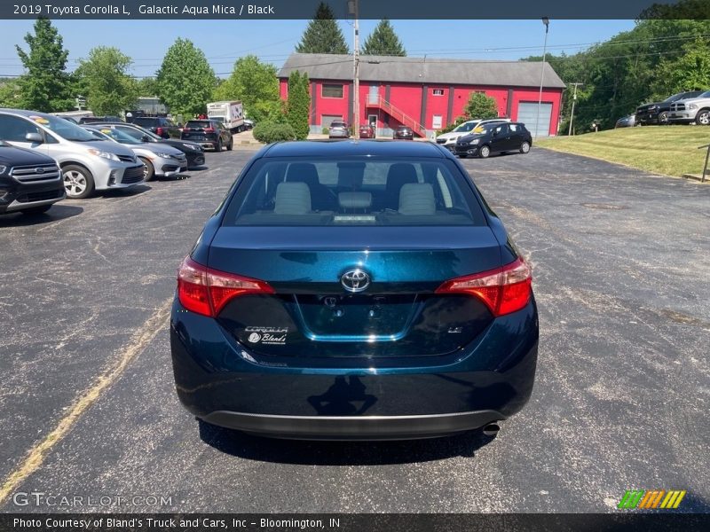 Galactic Aqua Mica / Black 2019 Toyota Corolla L