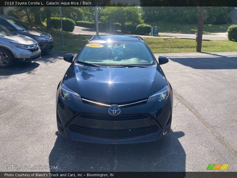 Galactic Aqua Mica / Black 2019 Toyota Corolla L