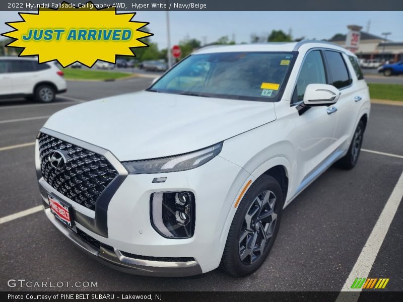 Hyper White / Navy/Beige 2022 Hyundai Palisade Calligraphy AWD