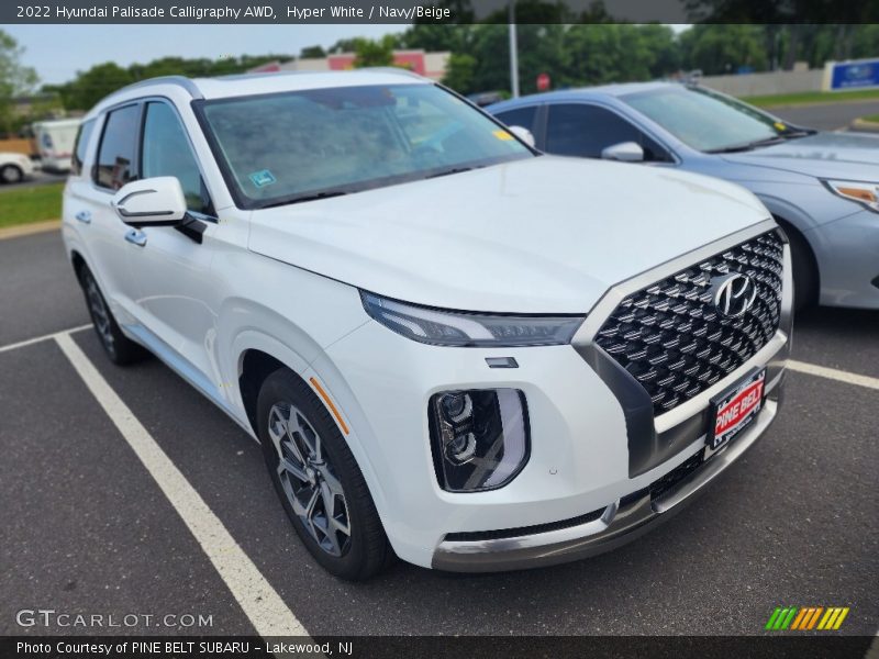 Hyper White / Navy/Beige 2022 Hyundai Palisade Calligraphy AWD