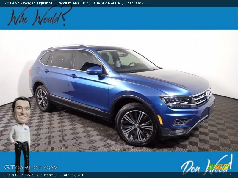 Blue Silk Metallic / Titan Black 2019 Volkswagen Tiguan SEL Premium 4MOTION