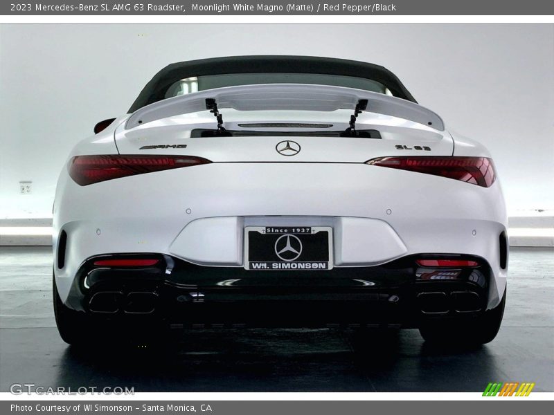Moonlight White Magno (Matte) / Red Pepper/Black 2023 Mercedes-Benz SL AMG 63 Roadster