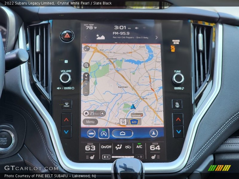 Navigation of 2022 Legacy Limited