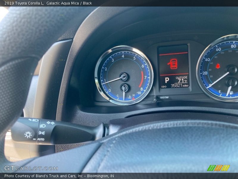 Galactic Aqua Mica / Black 2019 Toyota Corolla L