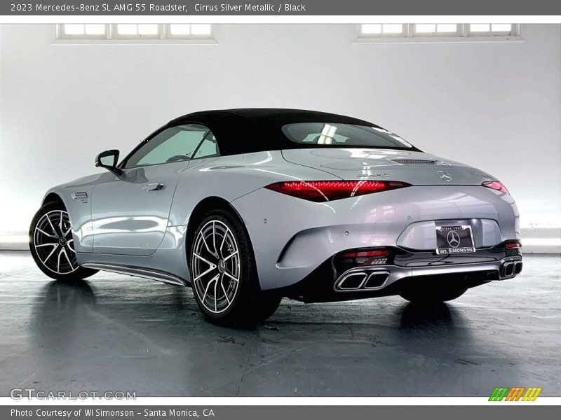 Cirrus Silver Metallic / Black 2023 Mercedes-Benz SL AMG 55 Roadster