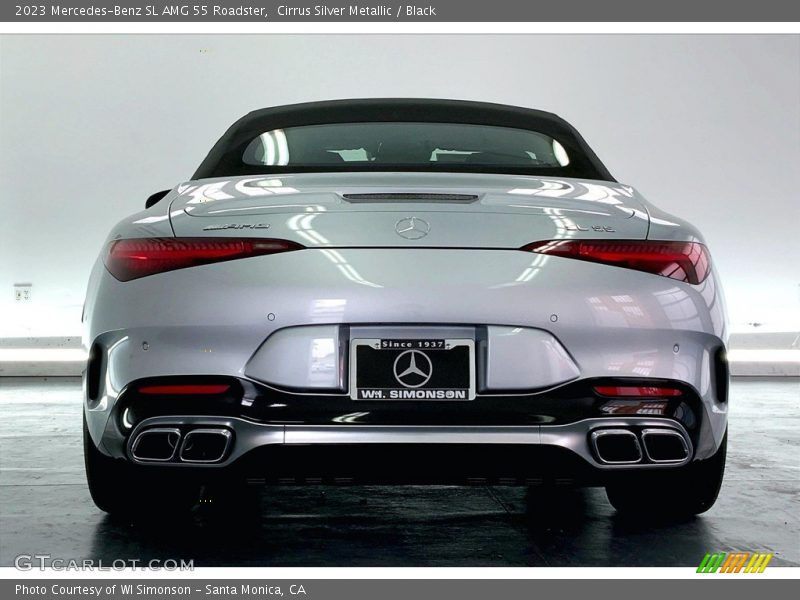 Exhaust of 2023 SL AMG 55 Roadster