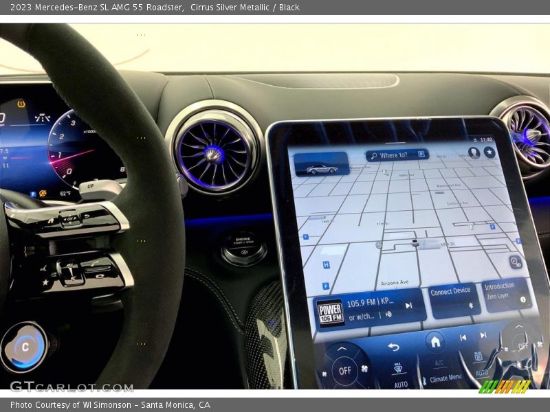 Navigation of 2023 SL AMG 55 Roadster