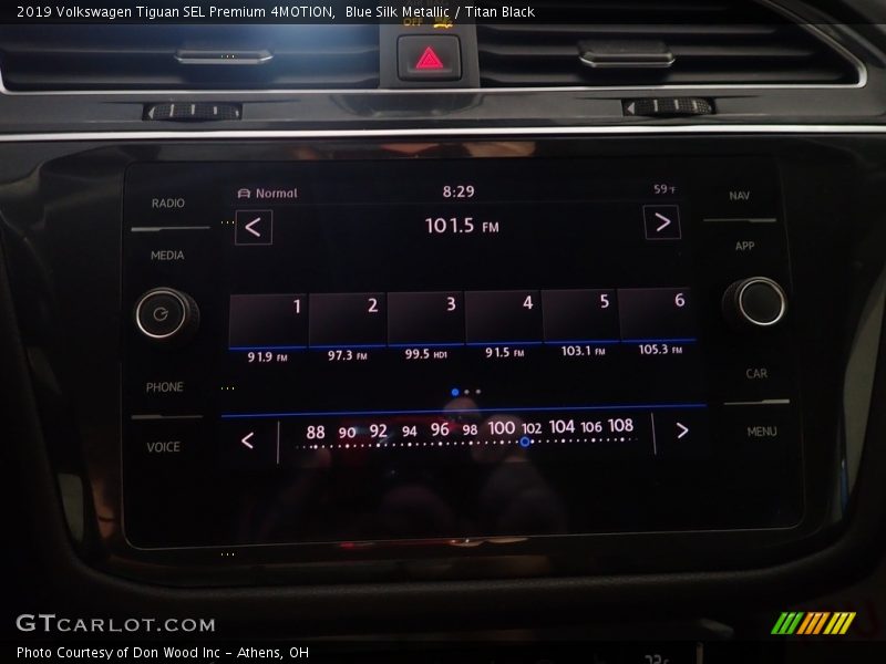 Blue Silk Metallic / Titan Black 2019 Volkswagen Tiguan SEL Premium 4MOTION