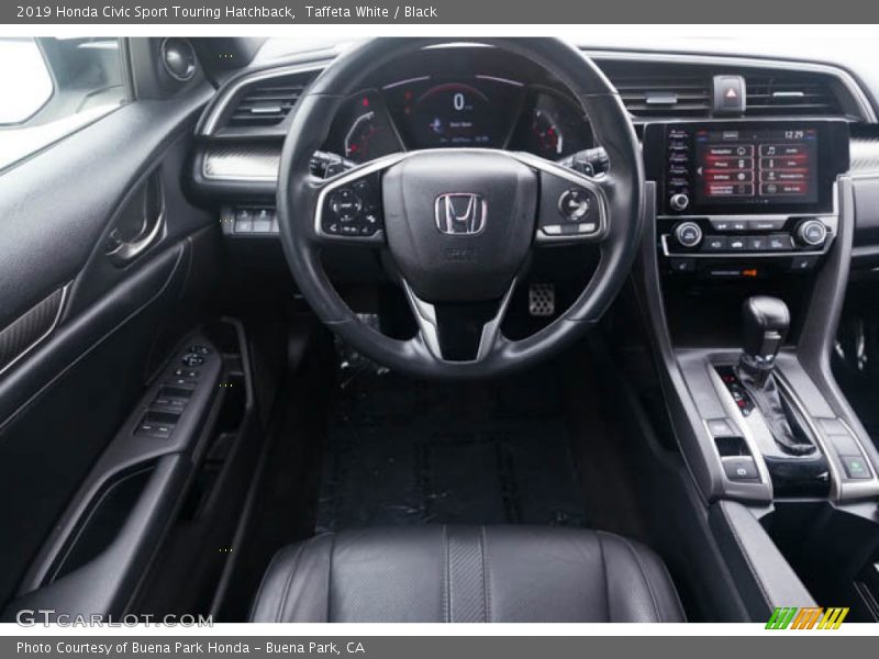 Taffeta White / Black 2019 Honda Civic Sport Touring Hatchback