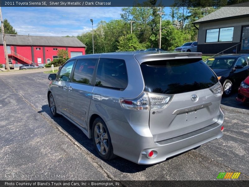 Silver Sky Metallic / Dark Charcoal 2011 Toyota Sienna SE