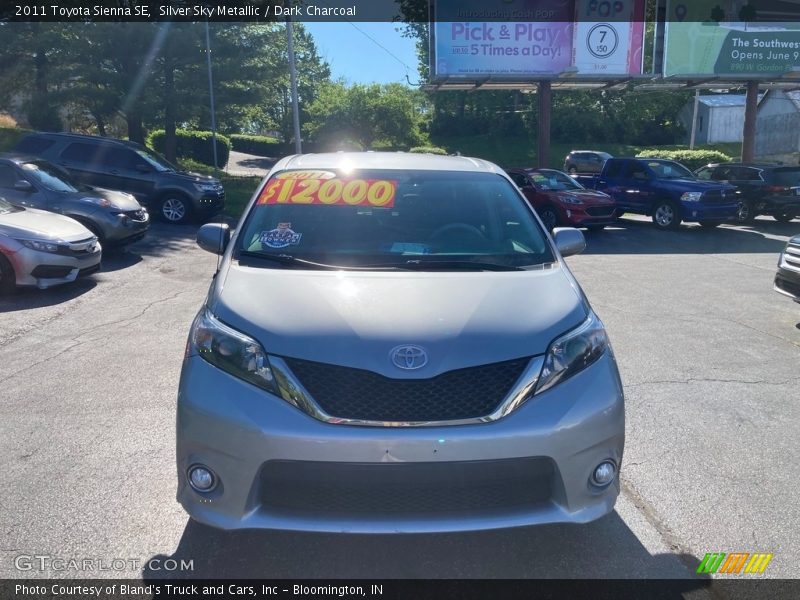 Silver Sky Metallic / Dark Charcoal 2011 Toyota Sienna SE