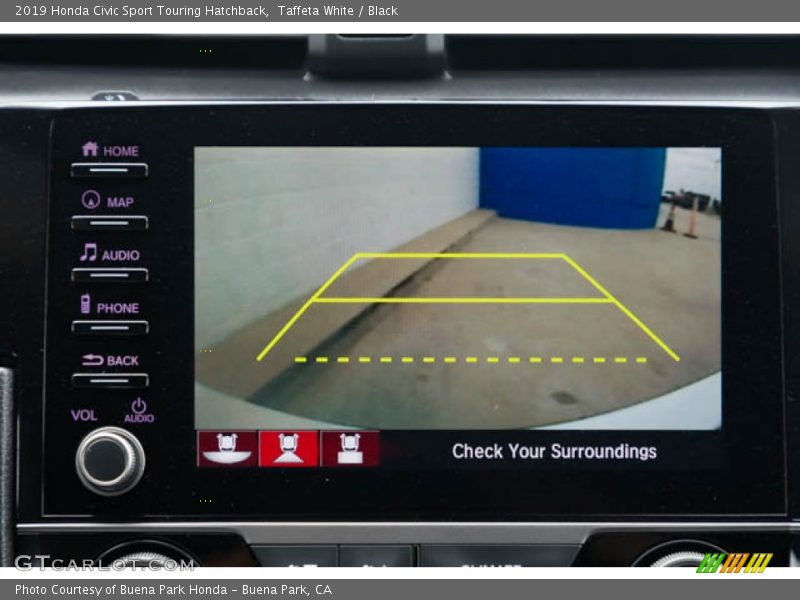 Taffeta White / Black 2019 Honda Civic Sport Touring Hatchback