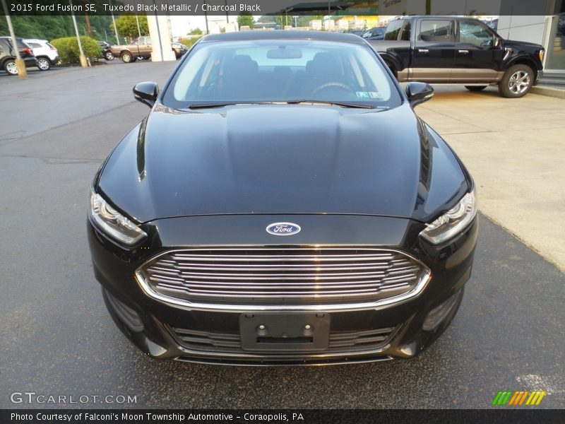 Tuxedo Black Metallic / Charcoal Black 2015 Ford Fusion SE