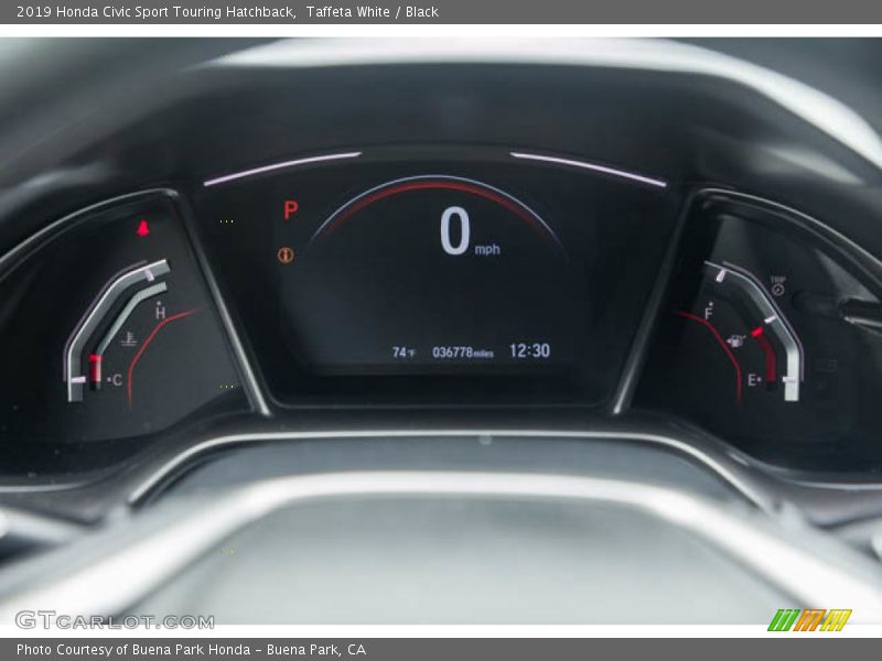 Taffeta White / Black 2019 Honda Civic Sport Touring Hatchback