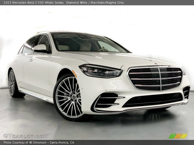 Diamond White / Macchiato/Magma Grey 2023 Mercedes-Benz S 500 4Matic Sedan