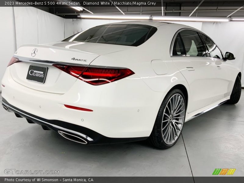 Diamond White / Macchiato/Magma Grey 2023 Mercedes-Benz S 500 4Matic Sedan