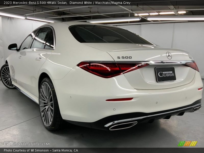 Diamond White / Macchiato/Magma Grey 2023 Mercedes-Benz S 500 4Matic Sedan