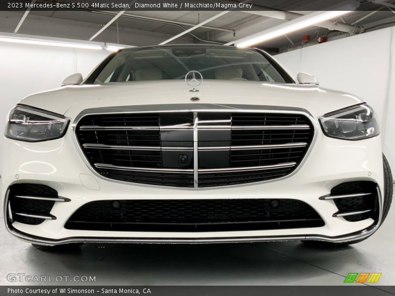 Diamond White / Macchiato/Magma Grey 2023 Mercedes-Benz S 500 4Matic Sedan