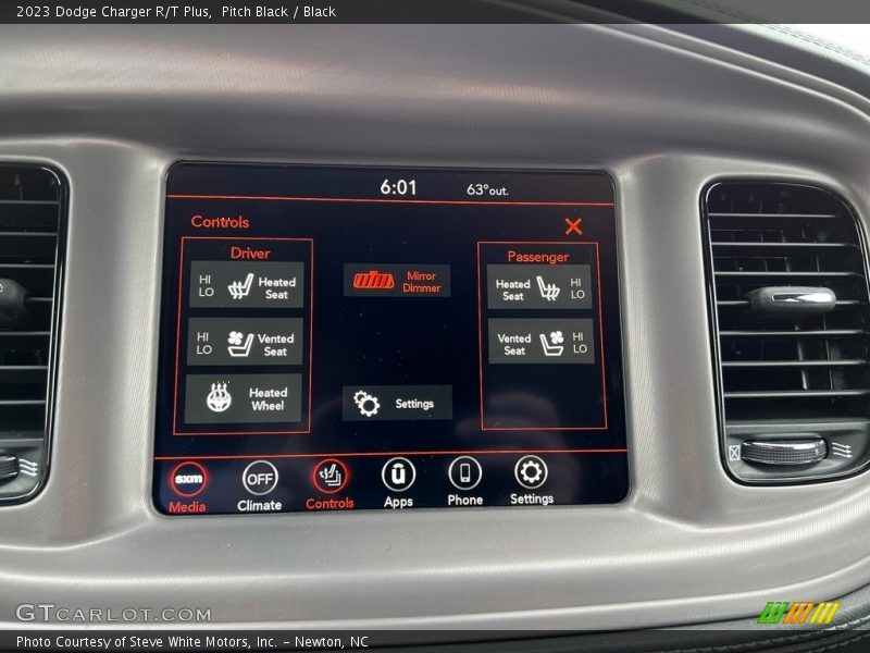 Controls of 2023 Charger R/T Plus