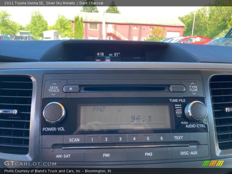 Silver Sky Metallic / Dark Charcoal 2011 Toyota Sienna SE