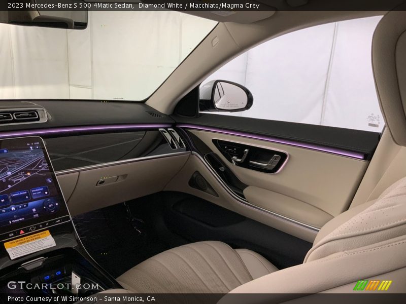 Diamond White / Macchiato/Magma Grey 2023 Mercedes-Benz S 500 4Matic Sedan
