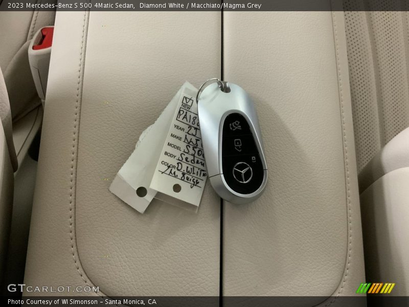 Diamond White / Macchiato/Magma Grey 2023 Mercedes-Benz S 500 4Matic Sedan