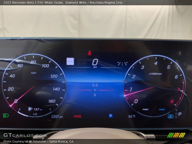 Diamond White / Macchiato/Magma Grey 2023 Mercedes-Benz S 500 4Matic Sedan