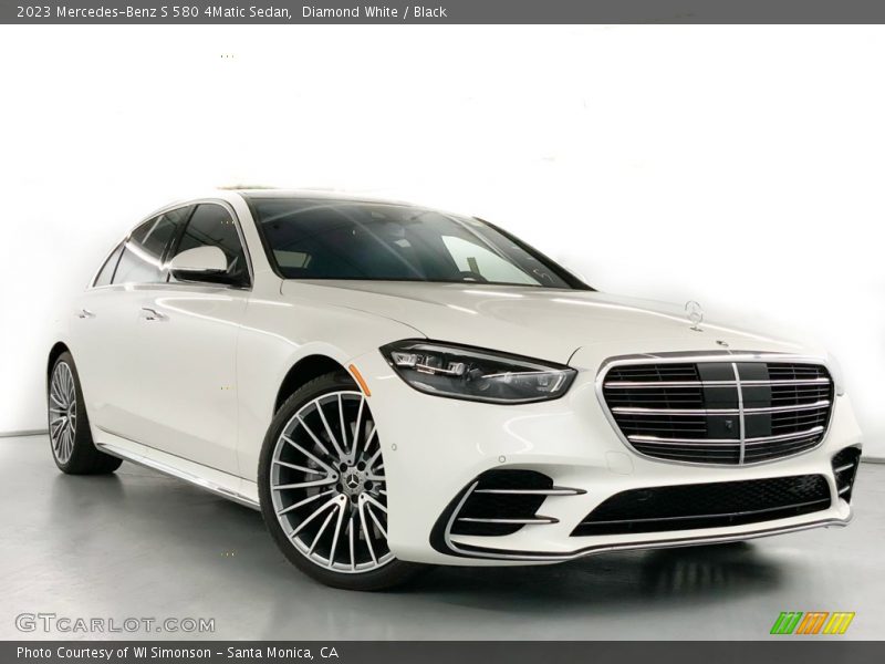 Diamond White / Black 2023 Mercedes-Benz S 580 4Matic Sedan