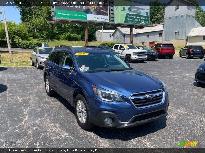 Abyss Blue Pearl / Slate Black 2019 Subaru Outback 2.5i Premium