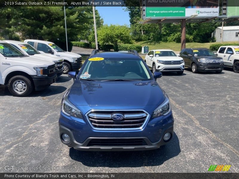 Abyss Blue Pearl / Slate Black 2019 Subaru Outback 2.5i Premium