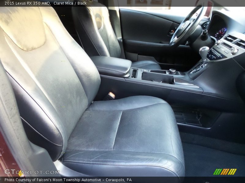 Claret Mica / Black 2015 Lexus RX 350 AWD