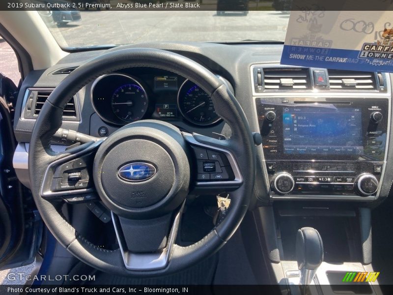 Abyss Blue Pearl / Slate Black 2019 Subaru Outback 2.5i Premium
