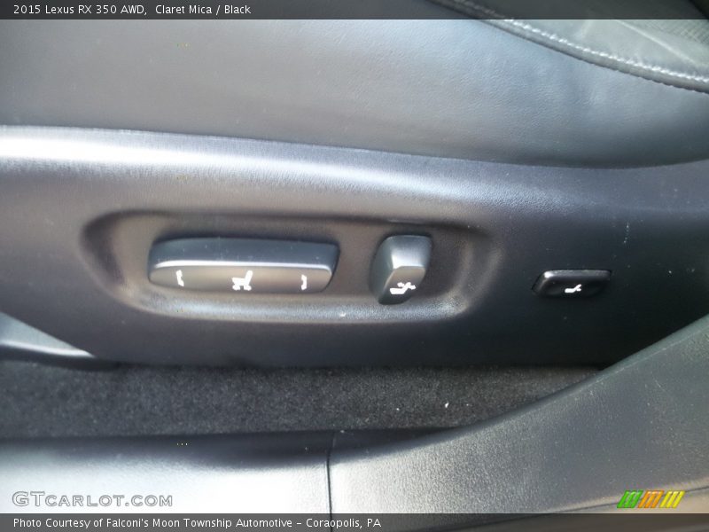 Claret Mica / Black 2015 Lexus RX 350 AWD