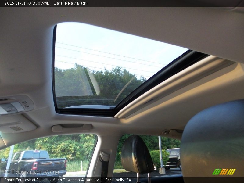Claret Mica / Black 2015 Lexus RX 350 AWD