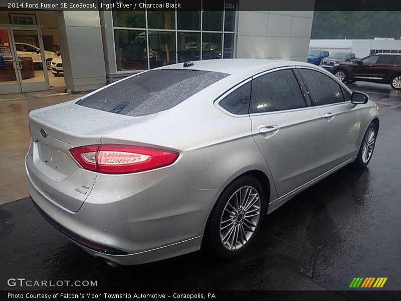 Ingot Silver / Charcoal Black 2014 Ford Fusion SE EcoBoost