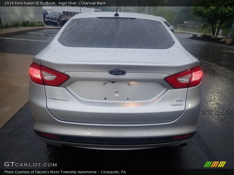 Ingot Silver / Charcoal Black 2014 Ford Fusion SE EcoBoost