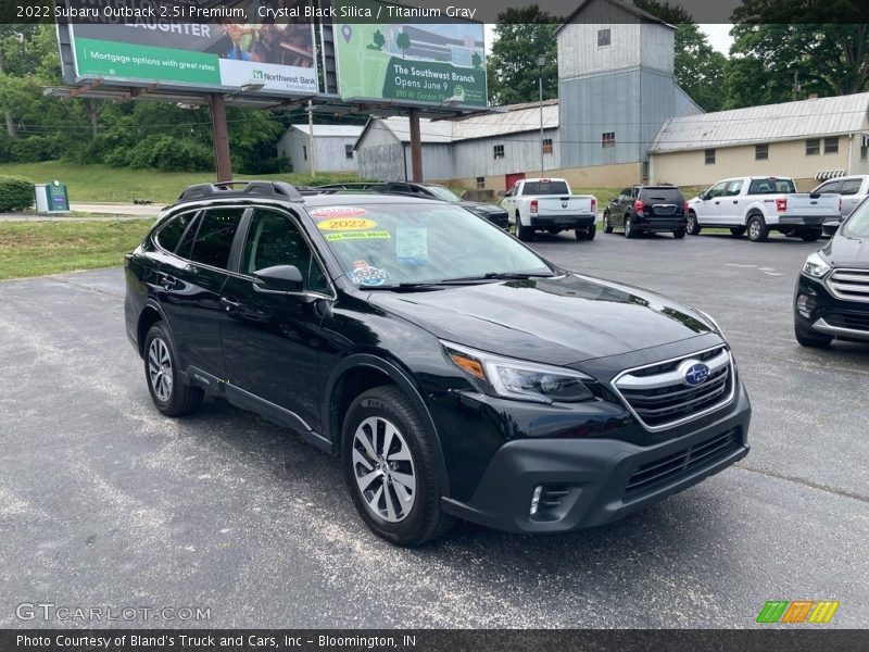 Crystal Black Silica / Titanium Gray 2022 Subaru Outback 2.5i Premium