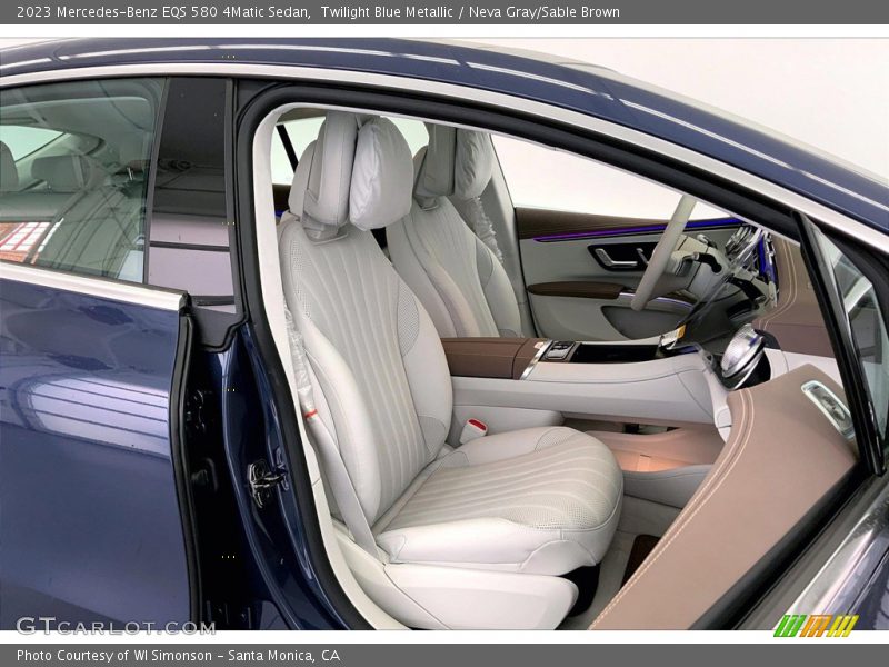  2023 EQS 580 4Matic Sedan Neva Gray/Sable Brown Interior