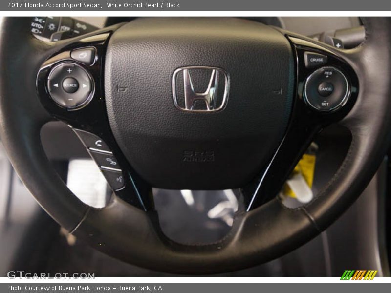 White Orchid Pearl / Black 2017 Honda Accord Sport Sedan