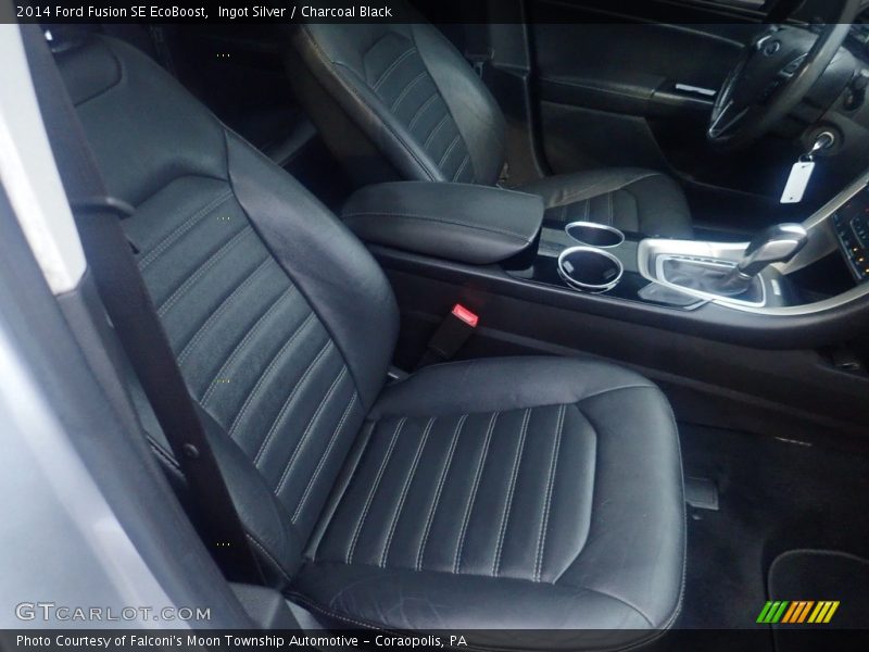 Ingot Silver / Charcoal Black 2014 Ford Fusion SE EcoBoost
