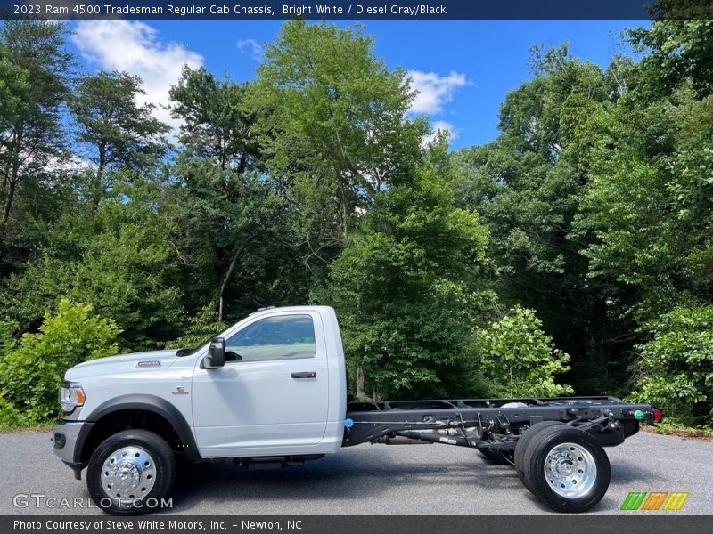 Bright White / Diesel Gray/Black 2023 Ram 4500 Tradesman Regular Cab Chassis