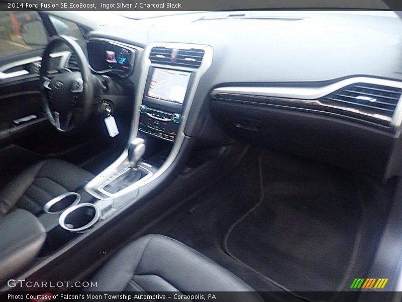 Ingot Silver / Charcoal Black 2014 Ford Fusion SE EcoBoost