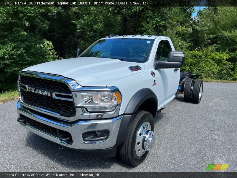 Bright White / Diesel Gray/Black 2023 Ram 4500 Tradesman Regular Cab Chassis