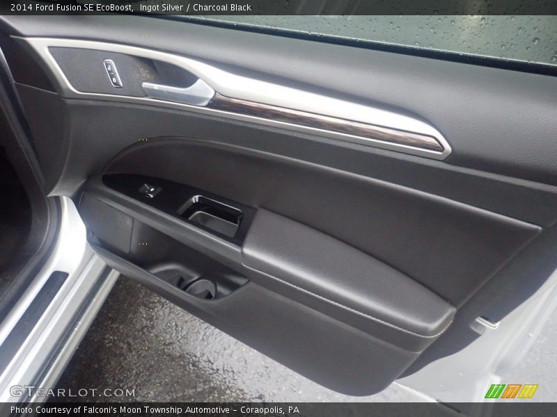 Ingot Silver / Charcoal Black 2014 Ford Fusion SE EcoBoost