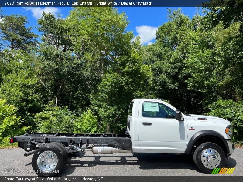 Bright White / Diesel Gray/Black 2023 Ram 4500 Tradesman Regular Cab Chassis