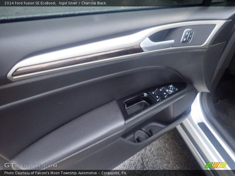 Ingot Silver / Charcoal Black 2014 Ford Fusion SE EcoBoost