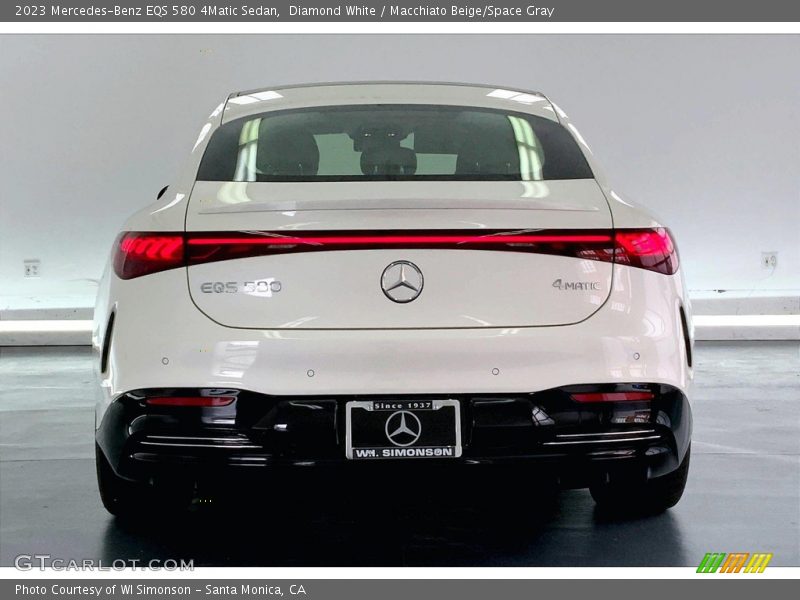 Diamond White / Macchiato Beige/Space Gray 2023 Mercedes-Benz EQS 580 4Matic Sedan
